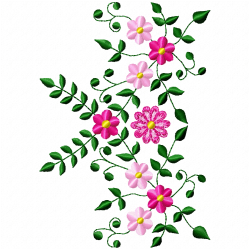 Flowers And Tree Embroidery Design 8 Flowers And Tree Embroidery Design 8